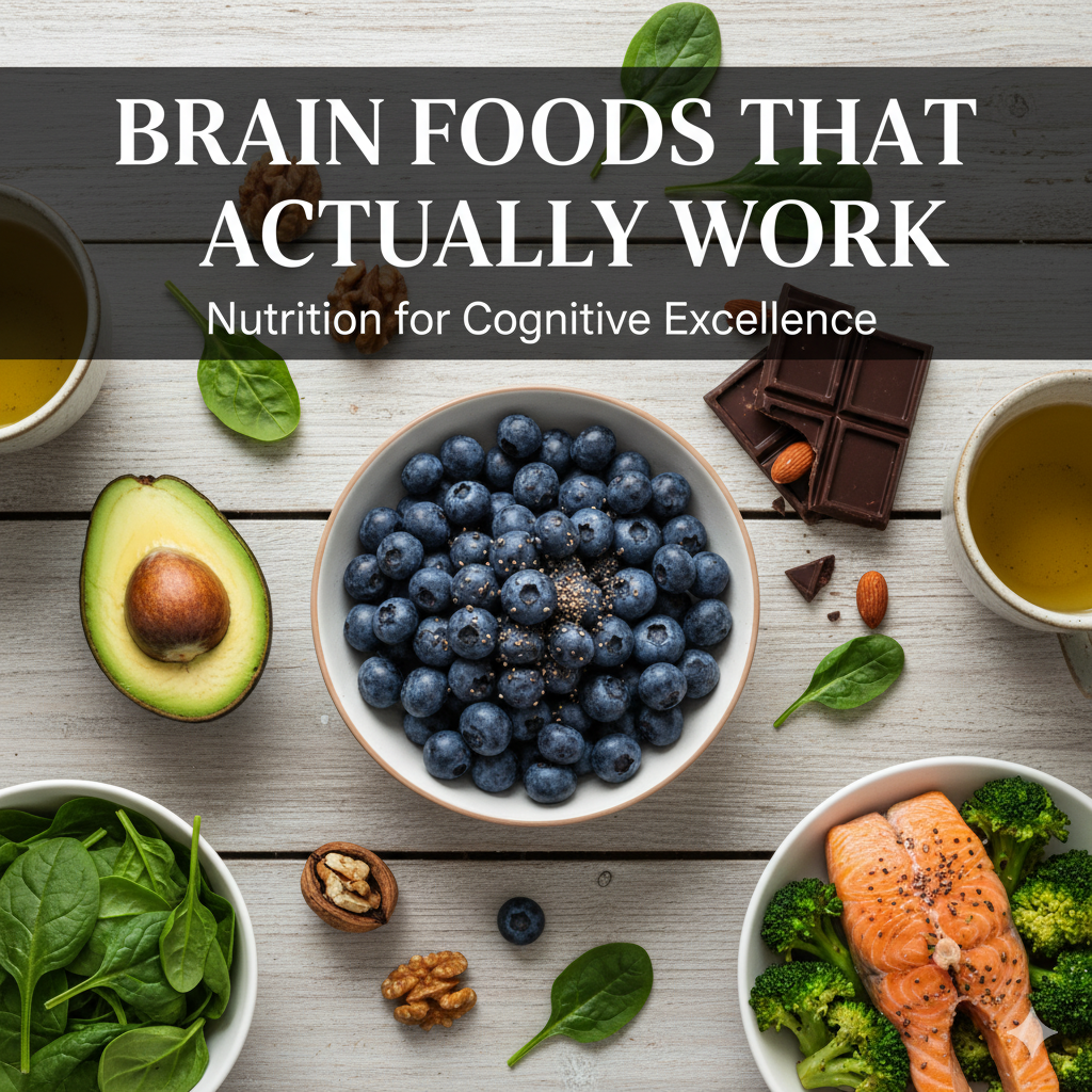 Brain Foods That Actually Work: Nutrition for Cognitive Excellence