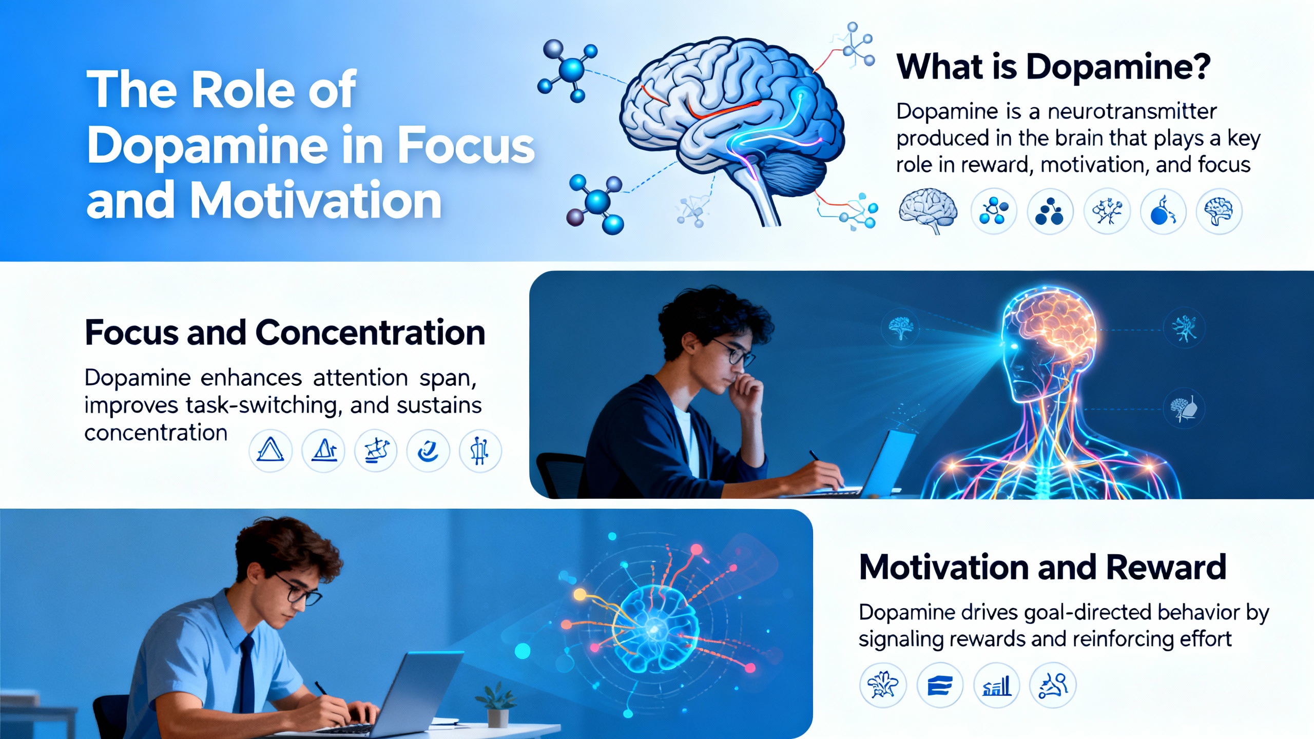 The Role of Dopamine in Focus and Motivation